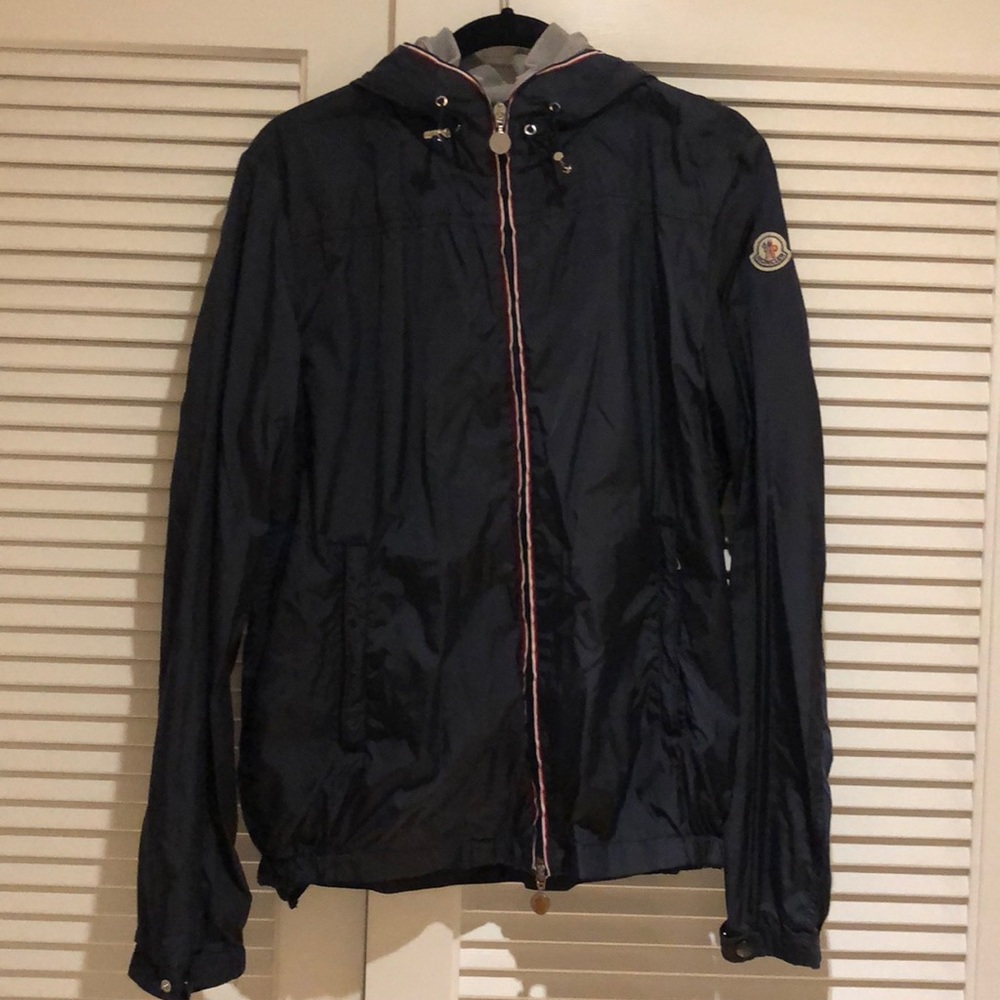 MONCLER NAVY RAIN JACKET